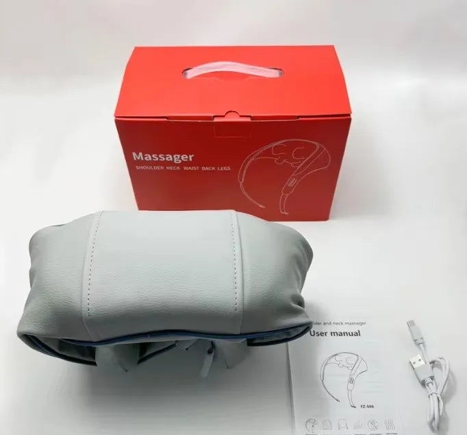 1 Shoulder and Neck Massager Professional Edition - With realistic humanoid massage, rechargeable to relax muscles, home masseur
