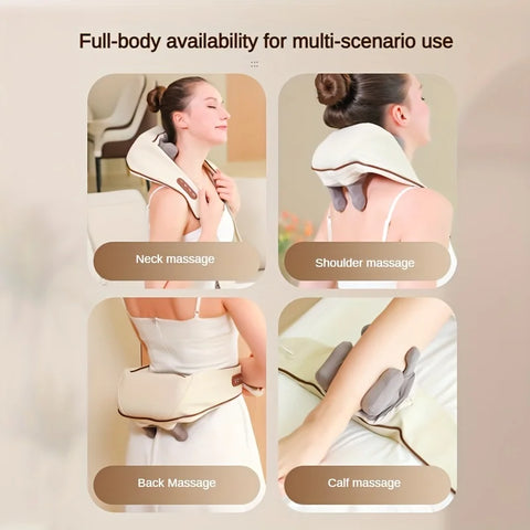 1 Shoulder and Neck Massager Professional Edition - With realistic humanoid massage, rechargeable to relax muscles, home masseur
