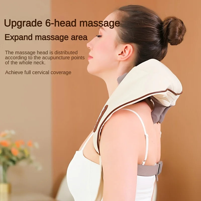 1 Shoulder and Neck Massager Professional Edition - With realistic humanoid massage, rechargeable to relax muscles, home masseur