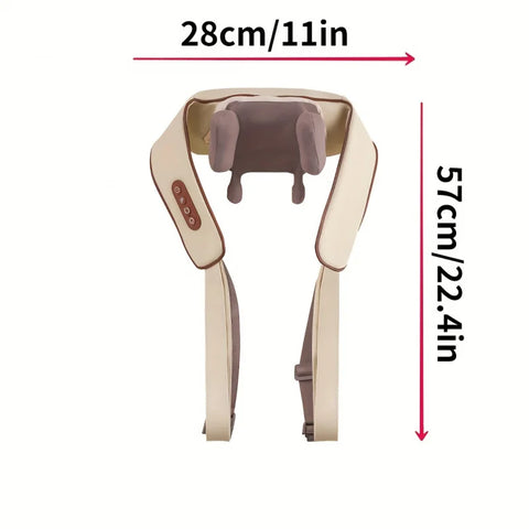 1 Shoulder and Neck Massager Professional Edition - With realistic humanoid massage, rechargeable to relax muscles, home masseur